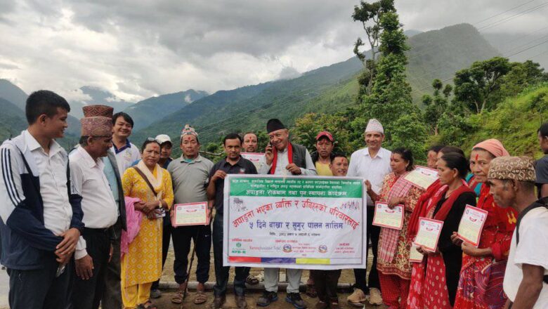 अपांगता भएका व्यक्तिका लागि बाख्रा र सुगुर पालन तालिम
