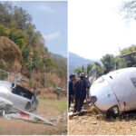 अन्तिम संस्कारका लागि हेलीकोप्टरबाट गाउँमा ओर्लन लाग्दा दुर्घटना