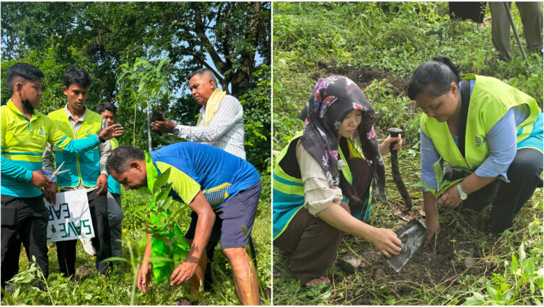 सेउती खोला आसपासमा बृक्षारोपण